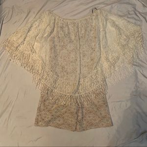 White lace romper